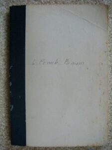 Musical Fantasies of L Frank Baum Plain Cover Book