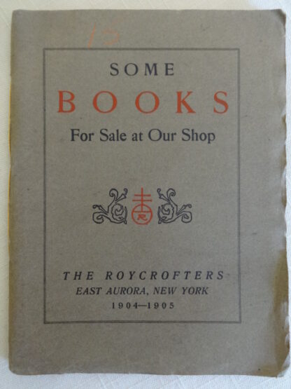 Roycroft Book Catalog 1904 1905