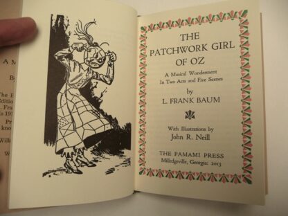 Pamami Press Patchwork Girl of Oz Play Scenario, 2013 Hand Bound, Dust Jacket, Slipcase - Image 3