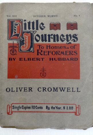 Little Journey Oliver Cromwell W W Denslow Roycroft Book