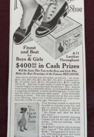 Red Goose Shoes Denslow advertisement