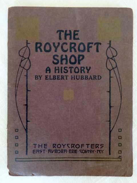 roycroft shop 1909 history book roycrofters