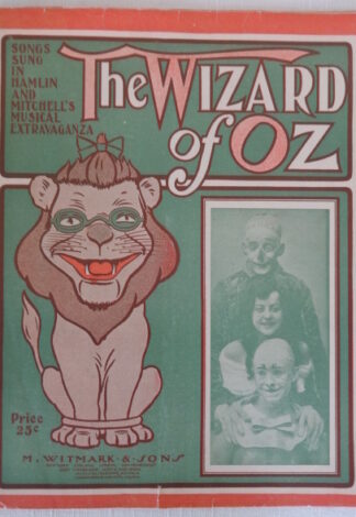Wizard of Oz Stageplay Sheet Music