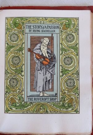 Story of a Passion Roycroft Book Red Suede