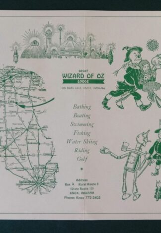 ozcot wizard of oz map brochure denslow ozmapolitan