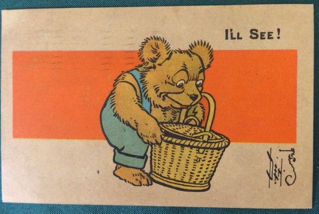 Teddy Bear Bread postcard w w denslow