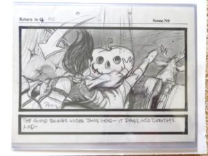 Mike Ploog return to oz original art storyboard