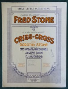 Fred Stone Sheet Music criss cross dillingham sunny