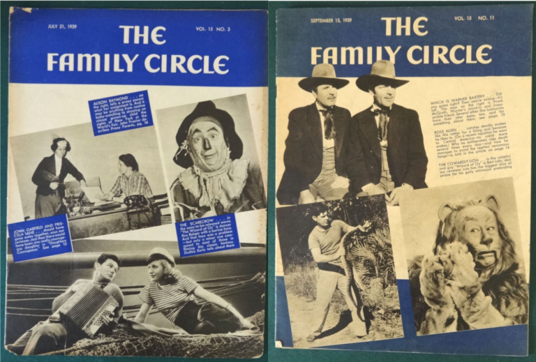 Family Circle Magazine 1939 wizard of oz mgm movie