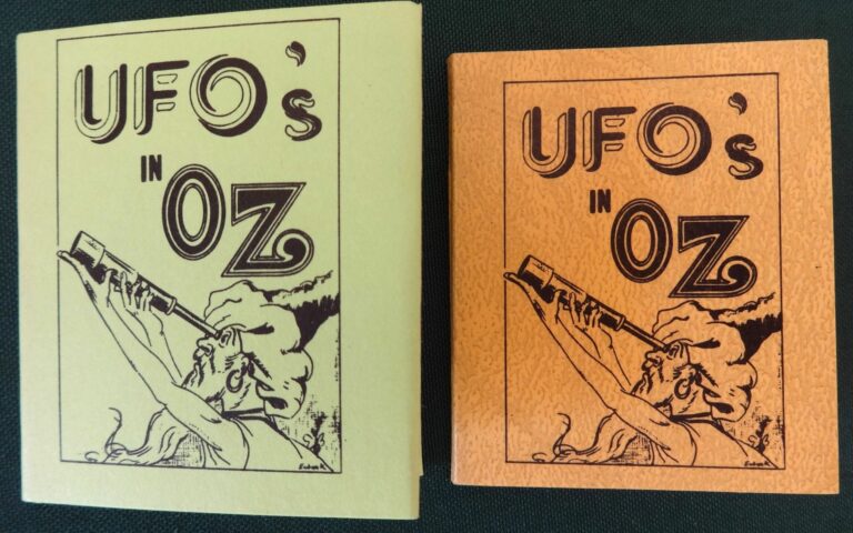UFOS in Oz Miniature book wizard of oz dust jacket alla ford