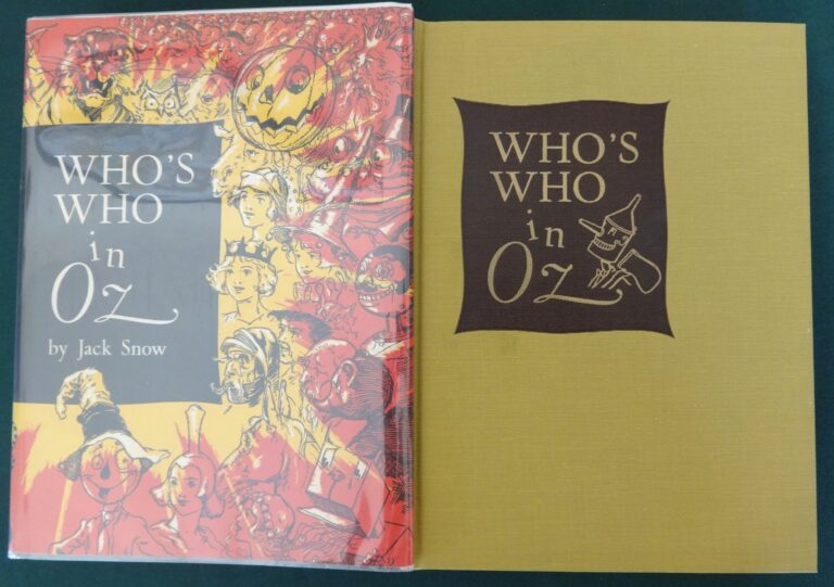 Whos Who in oz book 1954 1st edition in DJ