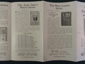 Reilly Britton Mary Louise book advertising flyer 1916 Original