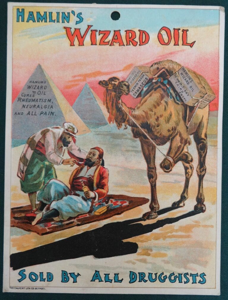 Hamlins Wizard Oil trade card wizard of oz