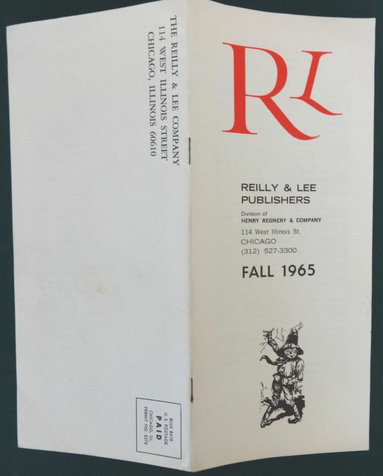 Reilly Lee Fall 1965 Catalog Wizard of Oz W W Denslow Dick Martin White Cover