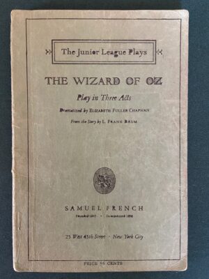 Wizard of Oz Junior League Play 1928 l frank baum