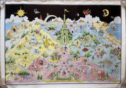 Wonderful World of Oz Wizard of Oz Dick Martin Map Poster