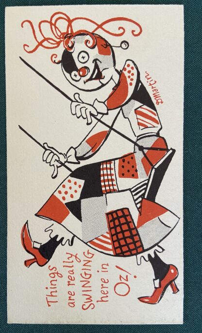 Dick Martin Postcard Patchwork Girl of Wizard of Oz