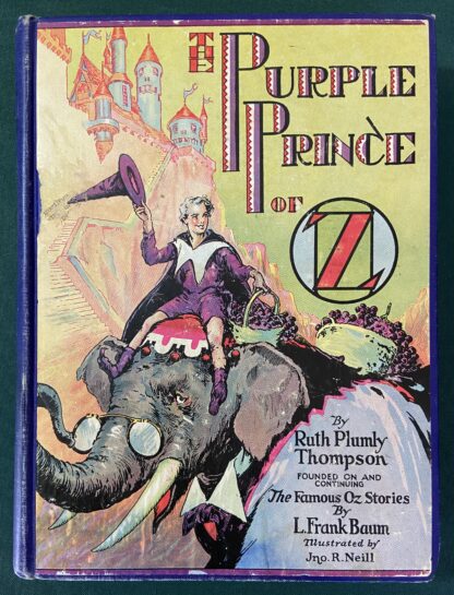 purple prince of oz, book, 1st edition, color plates, ruth plumly thompson, 1932, wizard of oz