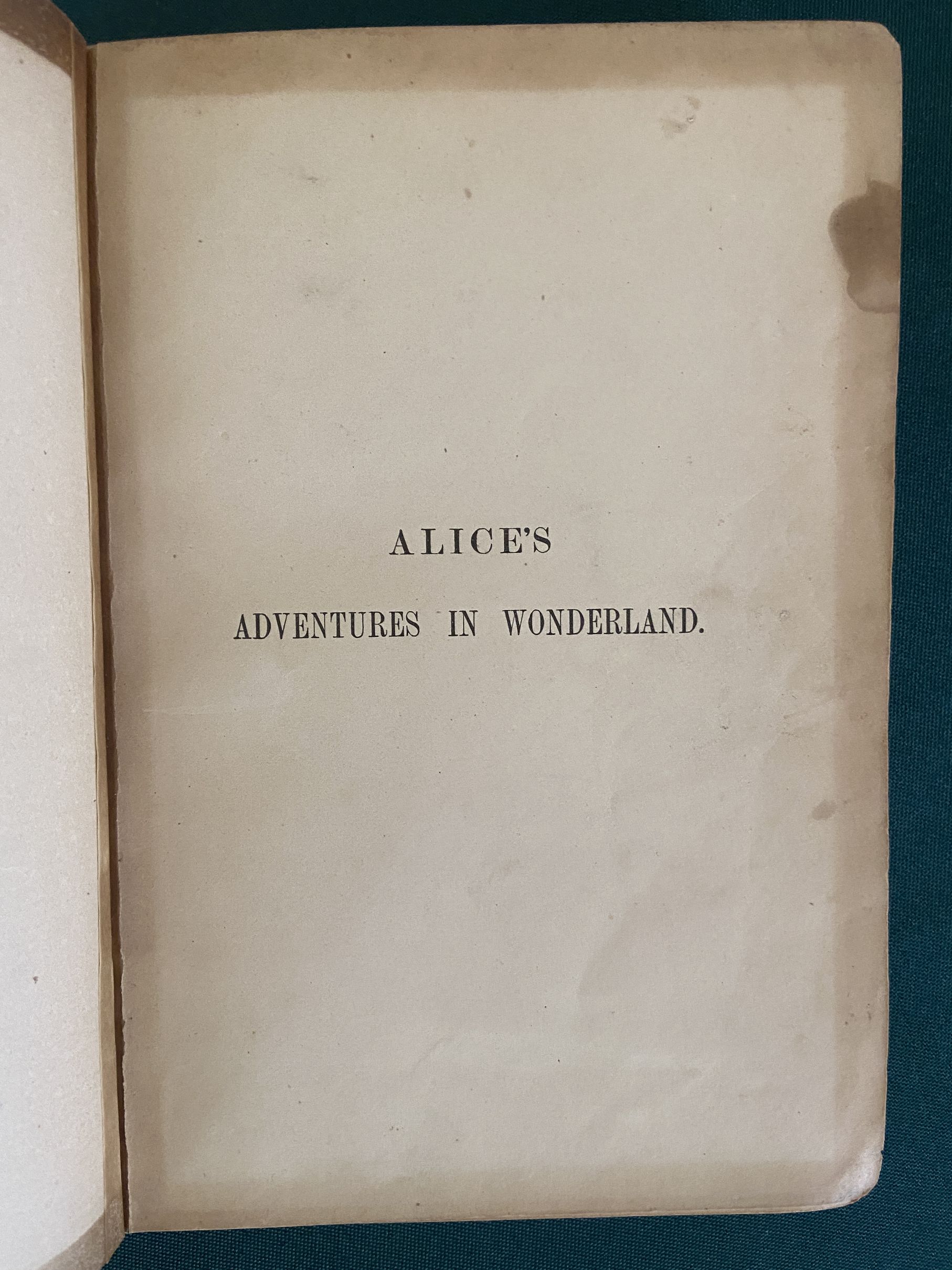Sold: Alice's Adventures in Wonderland 1st American Edition 1869 Lee and  Shepard Book - Wonderful Books of Oz