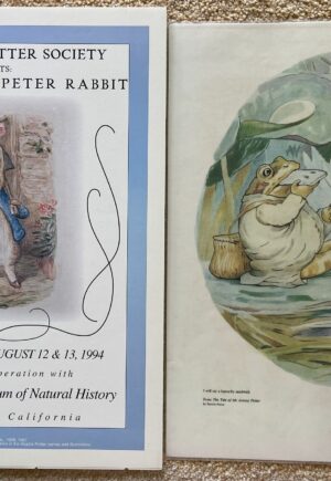 Beatrix Potter Posters Peter Rabbit Jeremy Fisher Frog Vintage Frederick Warne