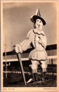 Worlds Fair Scarecrow wizard of oz postcard