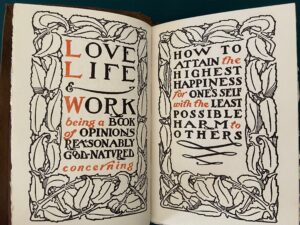 Love Life Work book elbert hubbard 1906 1st edition