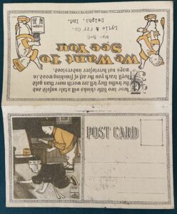 ChiNamel Folding Brochure w w Denslow wizard of oz postcard