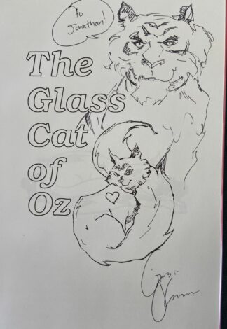 Emerald City Press Book Glass Cat of Oz signed original drawing