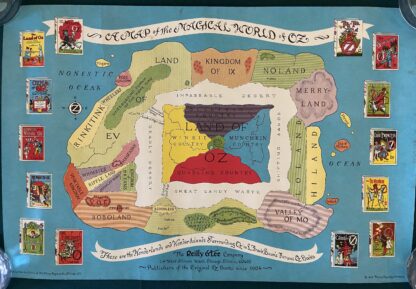 1968 Reilly & Lee Wizard of Oz book map