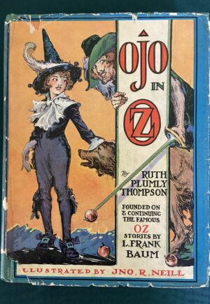 Ojo in Oz book 1st edition in dust jacket ruth plumly thompson