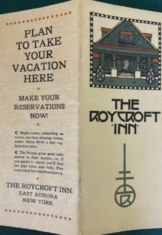 Roycroft Inn Dard Hunter Brochure 1920