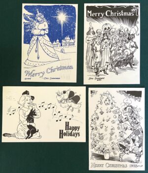 Eric Shanower Holiday Christmas Postcards Wizard of Oz Art