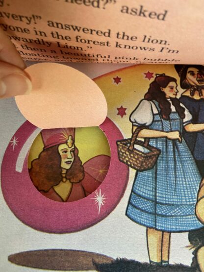 Judy Garland in the Wizard of Oz See Thru Picture Book