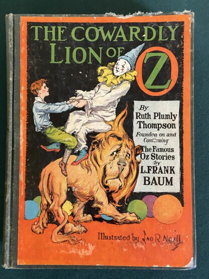 Cowardly Lion of Oz Book 1st edition color plates wizard of oz