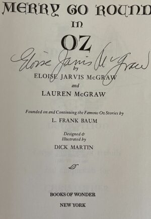 Merry Go round in oz book signed eloise mcgraw