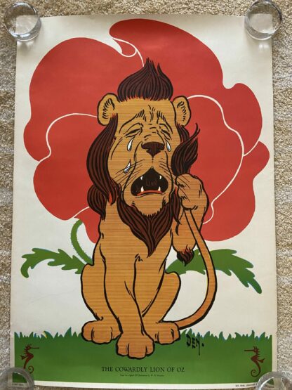 Ozco cowardly lion Poster w w denslow wizard of oz ozco
