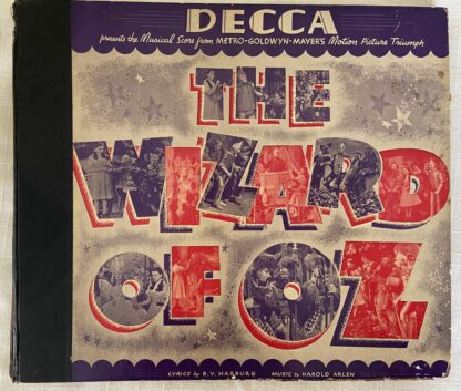 Wizard of Oz Decca 1939 78 Record Music Set