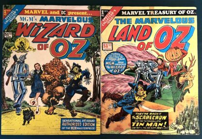 MARVEL DC COMICS #1 Marvelous WIZARD of OZ & LAND of OZ 2 Giant Books Stan Lee Set of 2