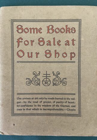Roycroft Catalog 1903 Some Books for Sale Elbert Hubbard