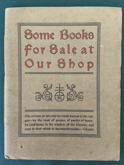 Roycroft Catalog 1903 Some Books for Sale Elbert Hubbard
