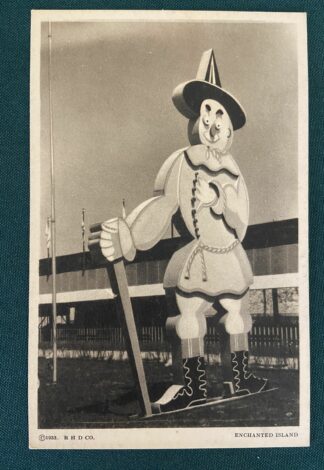 Scarecrow Postcard Wizard of Oz 1933 World's Fair