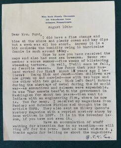 Wizard of Oz Author Ruth Plumly Thompson Signed Letter Personal Stationery, Oz Article, Alla Ford