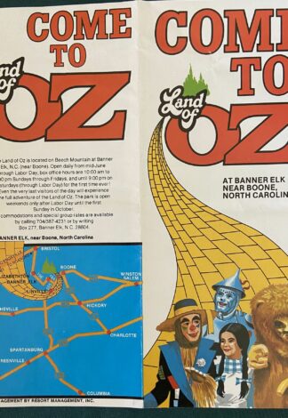Come to Oz Land of Oz Brochure Beech Mountain