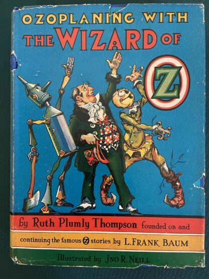 Ozoplaning with the Wizard in Oz Dust Jacket Ruth Plumly Thompson