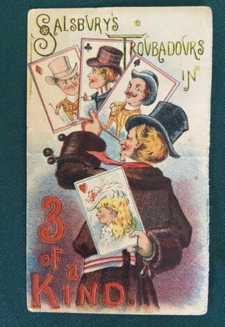 3 of a kind trade card W W Denslow Nate Salsbury