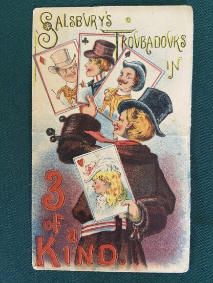 3 of a kind trade card W W Denslow Nate Salsbury