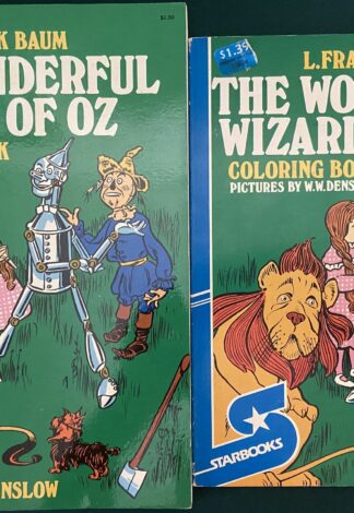 Wonderful Wizard of Oz Coloring Books Denslow 1974 1980