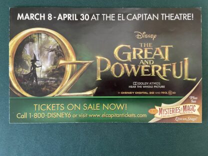 Disney El Capitan Tehater Dolby atmos Oz the great and Powerful1