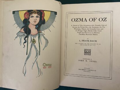 SOLD: OZMA OF OZ Book Reilly & Britton 1st Ed/4th Color L Frank Baum Wizard of Oz - Image 5