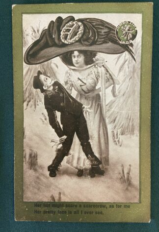 Wizard of Oz Stageplay Postcard Scarecrow Fred Stone